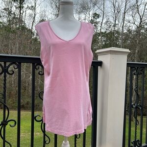 Pink Karen Scott Sleeveless V neck Women's Top